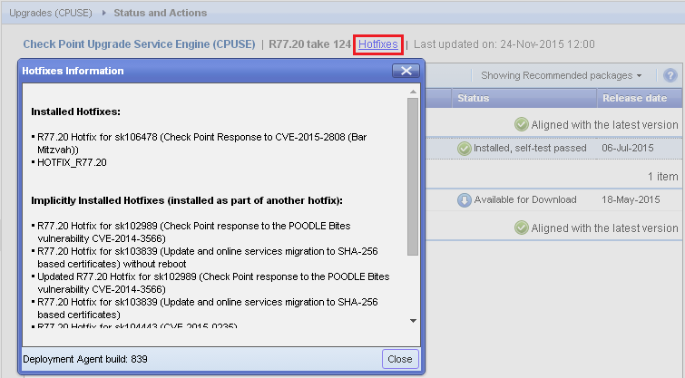 Checkpoint firewall versions for windows 7